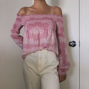 intermix off the shoulder top